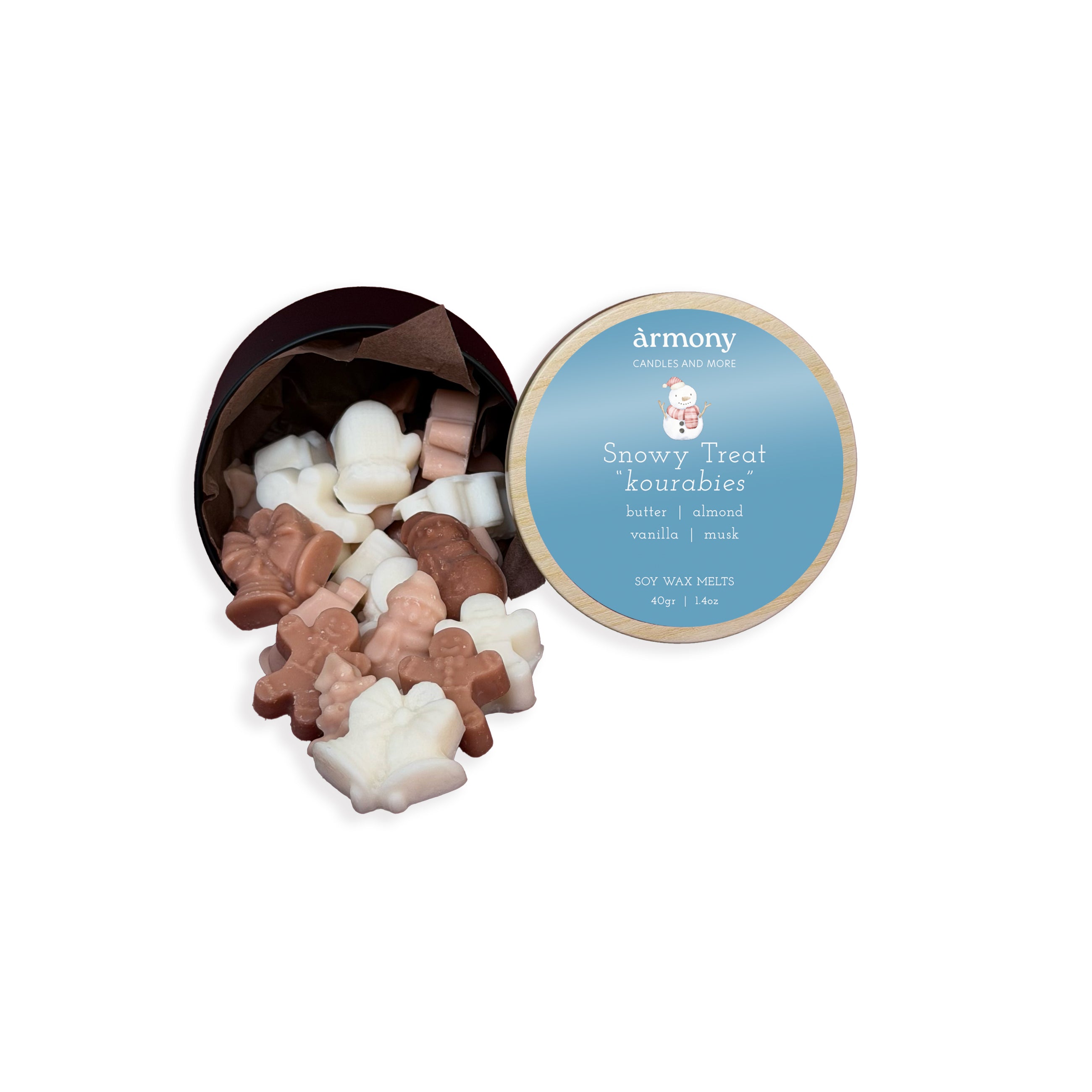 Snowy Treat “Kourabies” Wax Melts Box