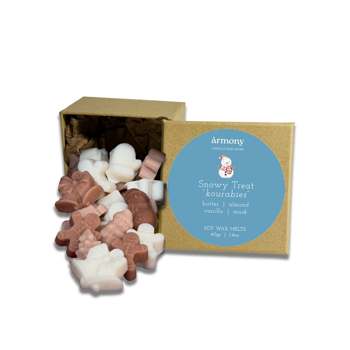 Snowy Treat “Kourabies” Wax Melts Box